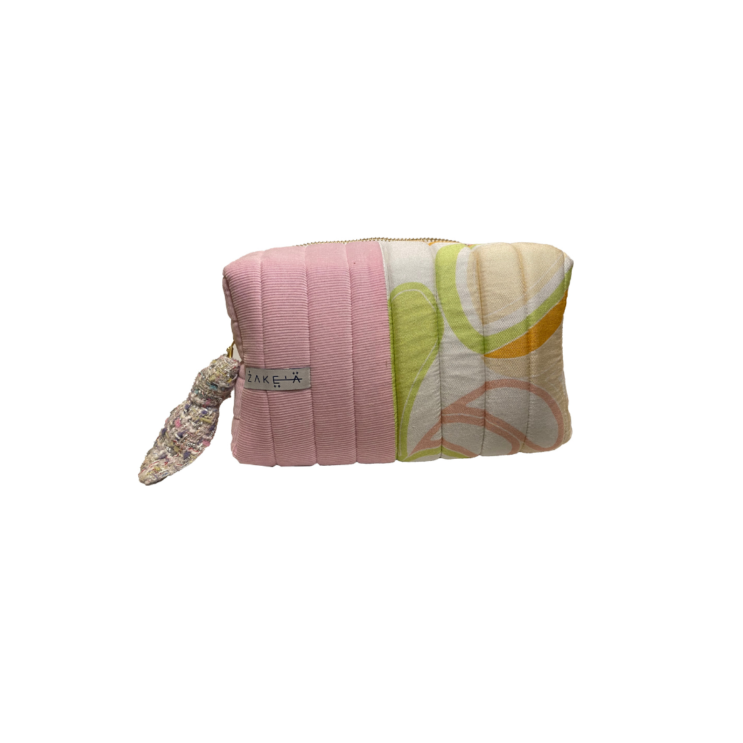 Make Up Bag Large Retro and Pink 2
