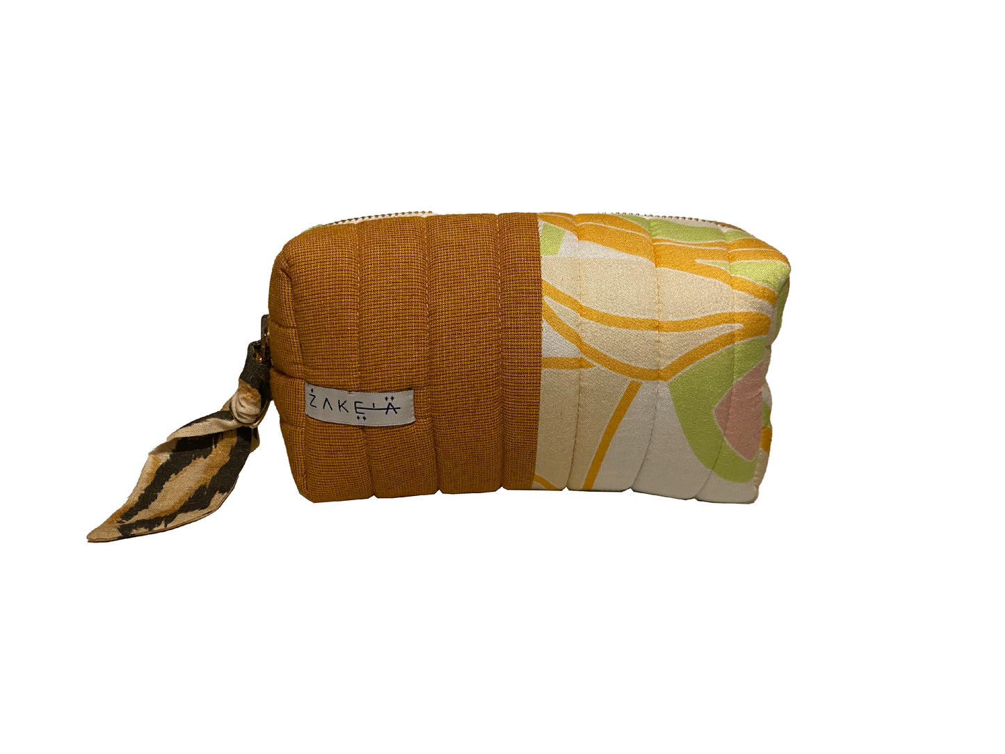 Make Up Bag Small Brown and Retro