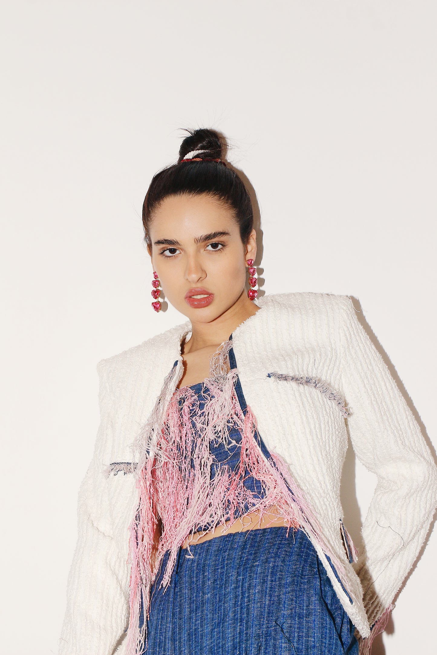 Zeinab Blazer White
