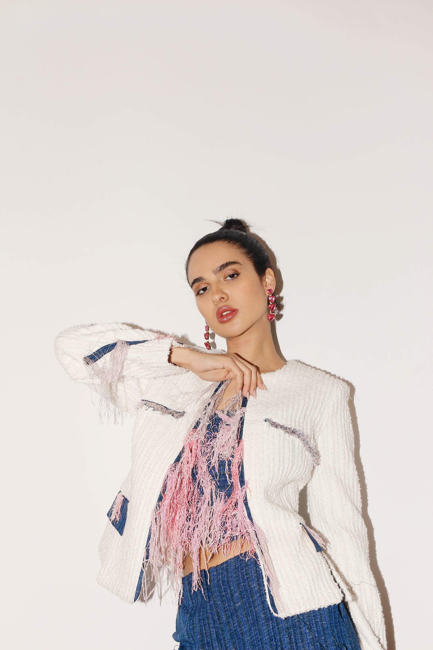 Zeinab Blazer White