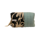Make Up Bag Large Floral and Teal