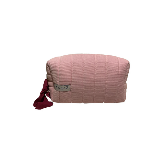 Make Up Bag Small Pink and Stripes