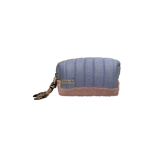 Make Up Bag Small Pink and Blue 1