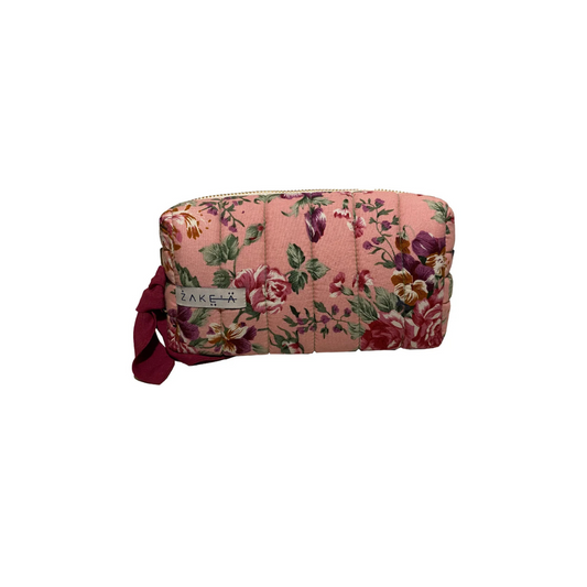 Make Up Bag Small Pink Floral