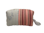 Make Up Bag Large Blue and Pink Stripes