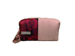 Make Up Bag Small Red and Pink Stripes