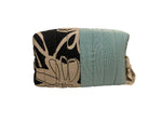 Make Up Bag Large Floral and Teal