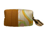 Make Up Bag Small Brown and Retro
