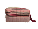 Make Up Bag Small Pink Stripes