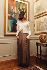 Zeina Two-Slit Silk